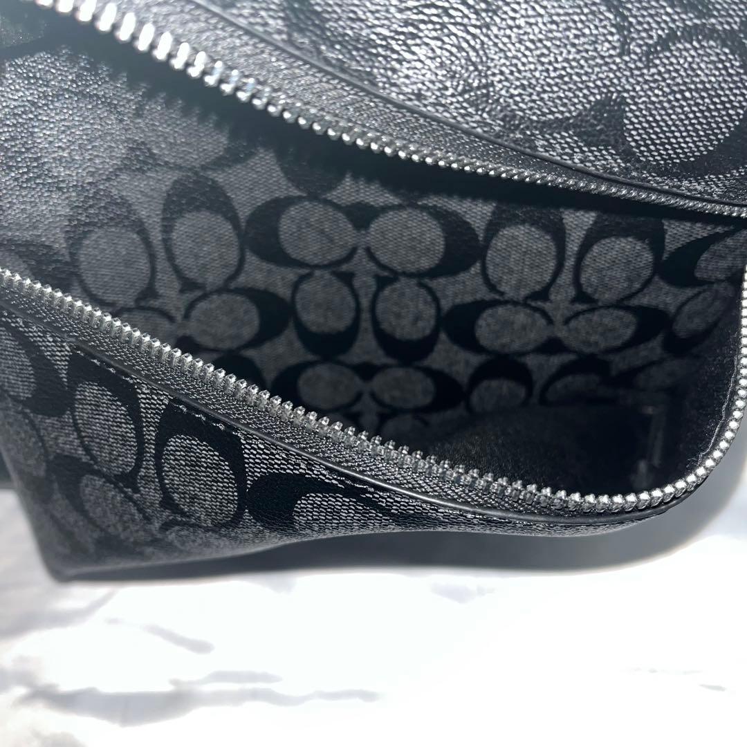 ★新品未使用★ COACH コーチ シグネチャー リュック バックパック 黒