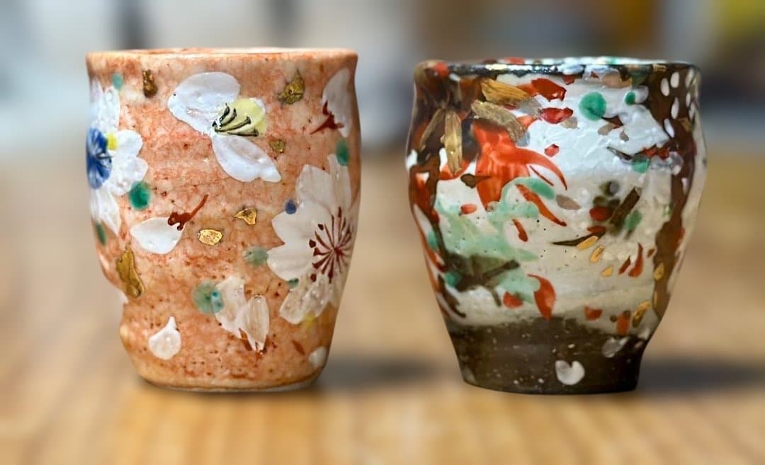 フラワーブーケ 新品　和田一人作　酒杯２個　マグカップ2点