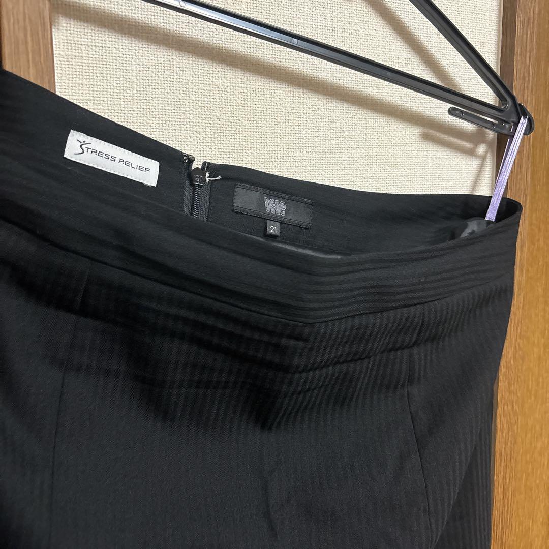 21号 レディース スーツ シャツ2枚付き はるやま ViVi 大きいサイズ