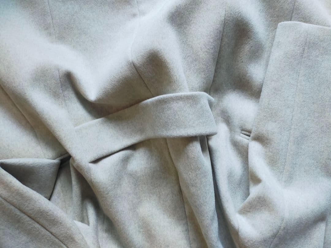 IENA イエナ二重織　フードコート 取り外し可能 生成り34 49500円