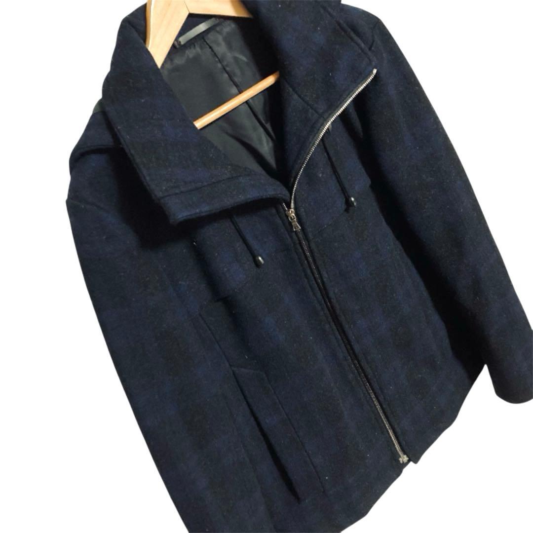 PS Paul Smith チェック ウールメルトン フーディージャケット