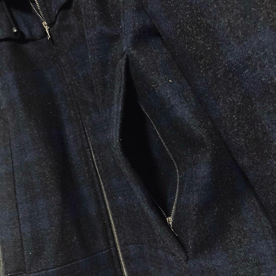 PS Paul Smith チェック ウールメルトン フーディージャケット