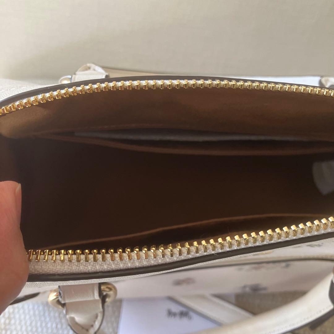 COACH フラワープリント ショルダーバッグ　コラ