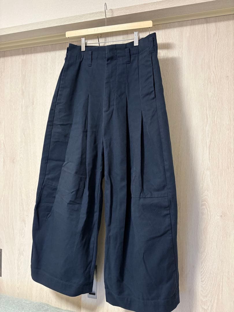 shinya kozuka シンヤコヅカ 別注バギーパンツ ネイビー XSサイズ