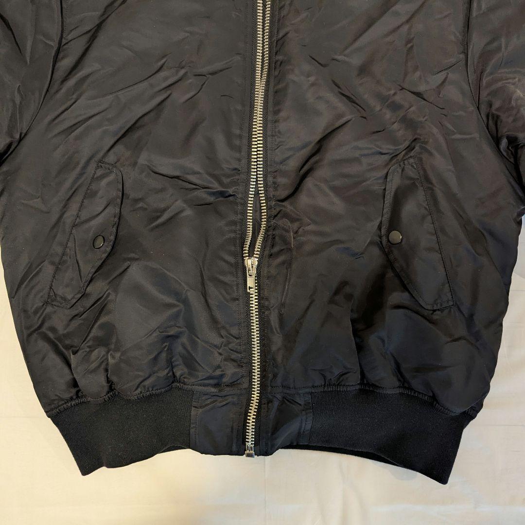 【激レア】SALUTE サルーテ MA-1 マルチポケット 背面ロゴ刺繍 黒 M