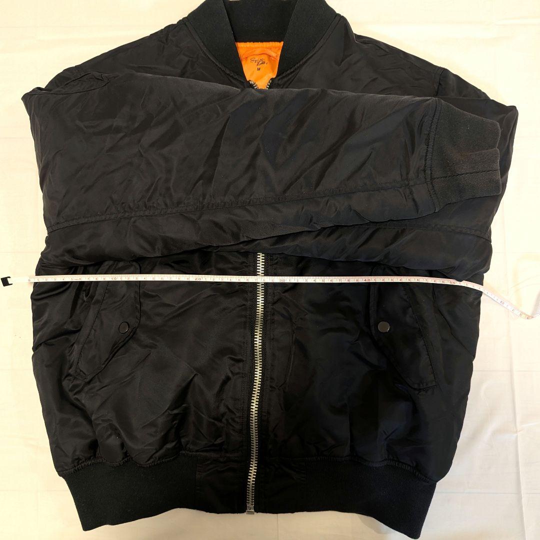 【激レア】SALUTE サルーテ MA-1 マルチポケット 背面ロゴ刺繍 黒 M