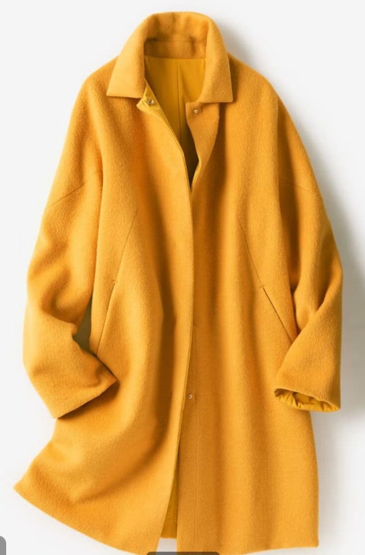 DoCLASSE リバーシブル カシミア混ウールコート 大きいXL 撥水加工