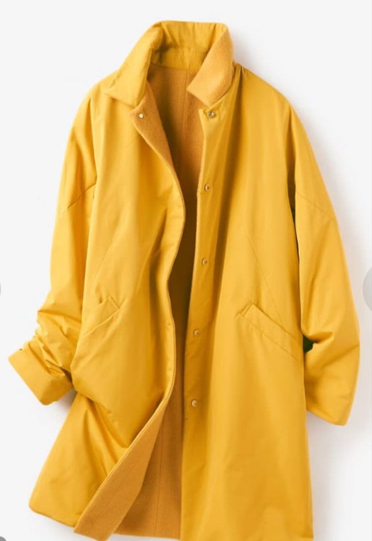 DoCLASSE リバーシブル カシミア混ウールコート 大きいXL 撥水加工