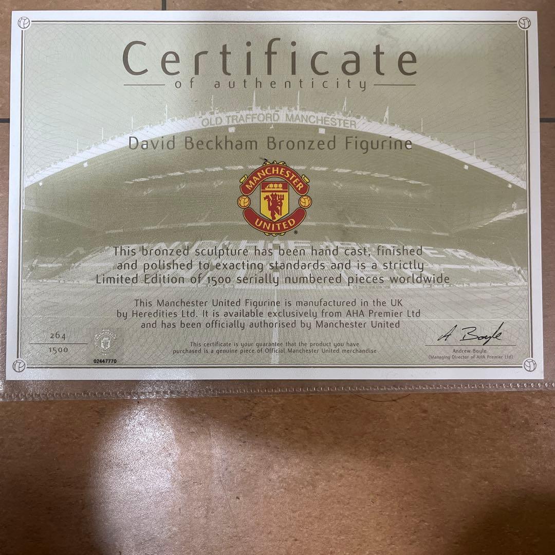 Kartoon ベッカム　ブロンズ像　美品