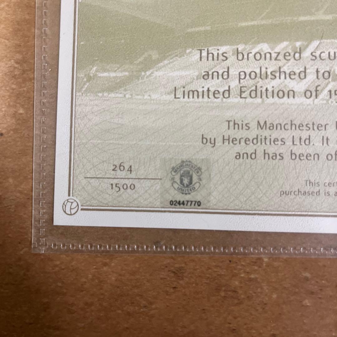 Kartoon ベッカム　ブロンズ像　美品