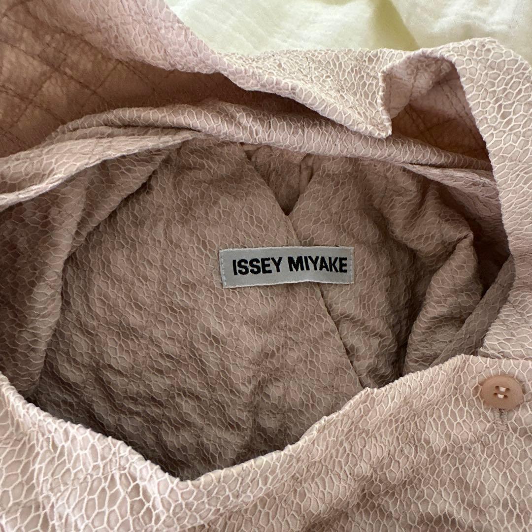 ISSEY MIYAKE ベージュロングワンピース