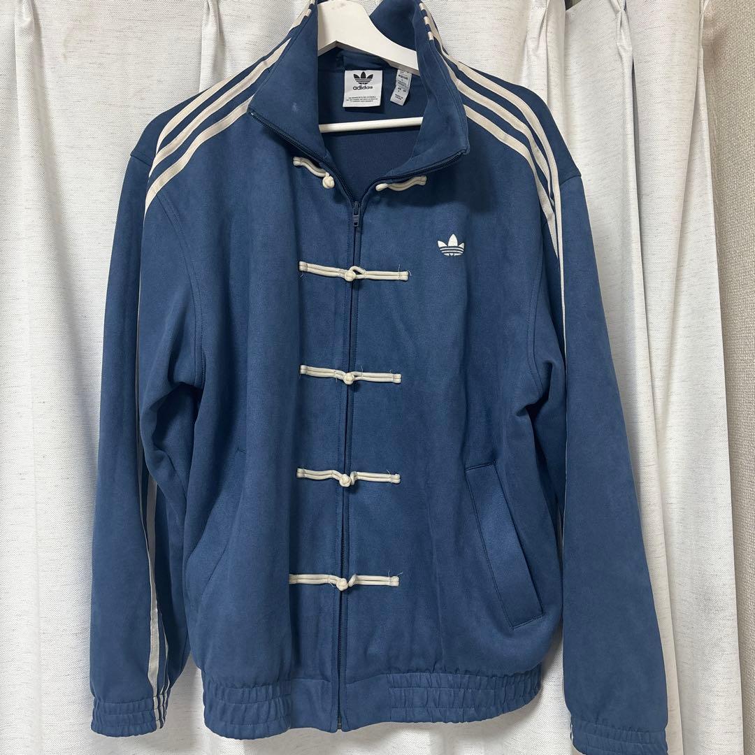 adidas チャイナジャージ ネイビー S