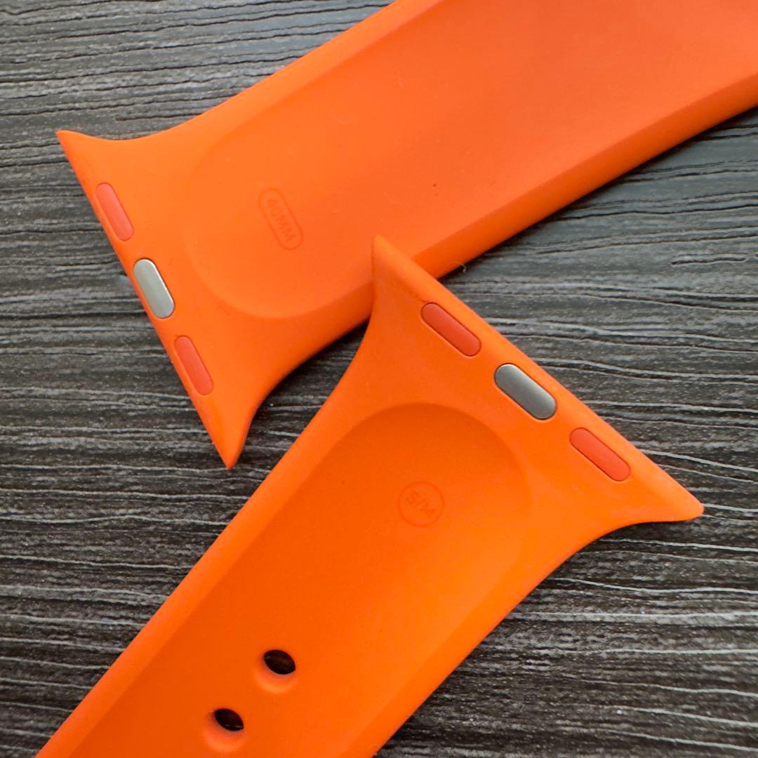 2642 美品　Apple Watch エルメス　オレンジ　スポーツバンド