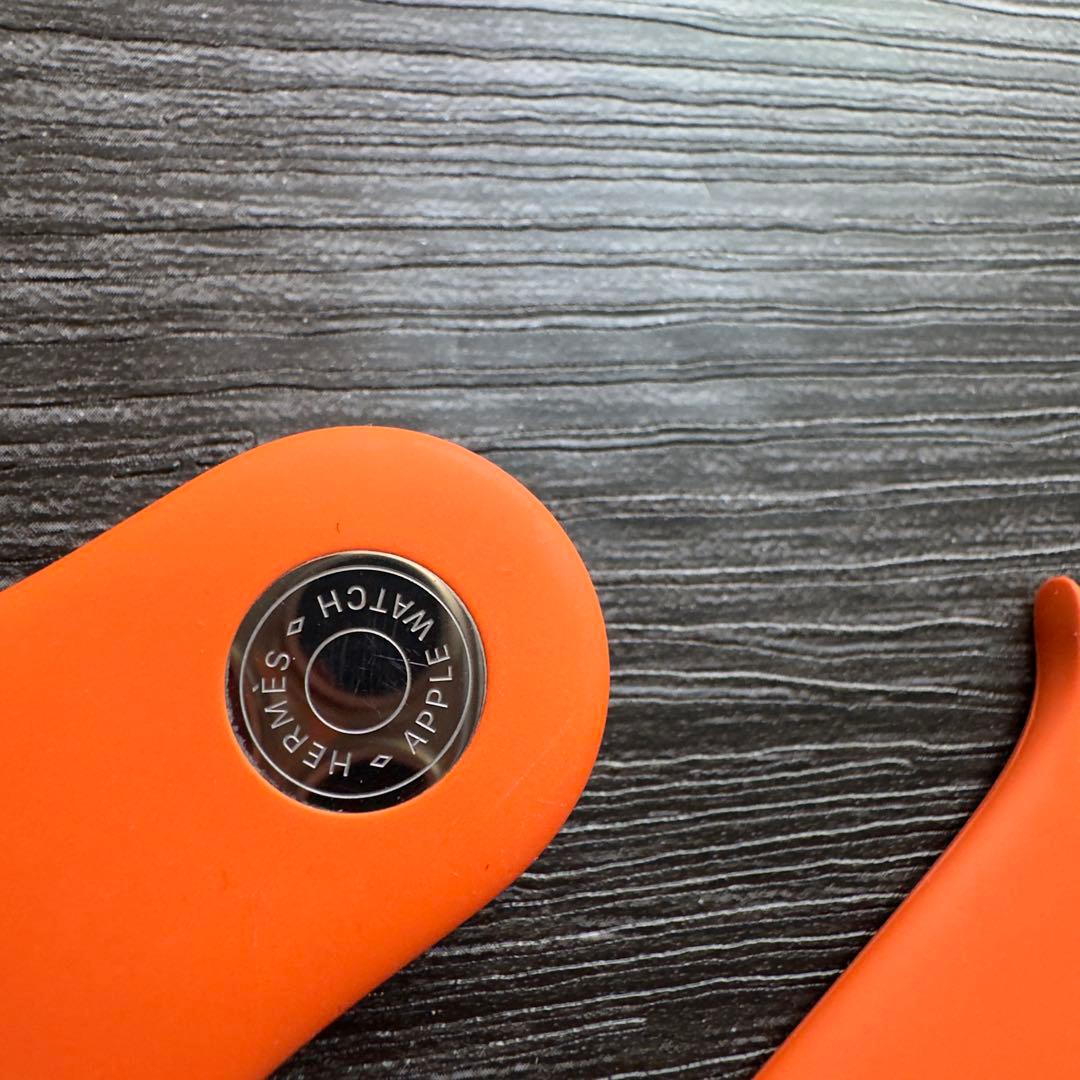 2642 美品　Apple Watch エルメス　オレンジ　スポーツバンド