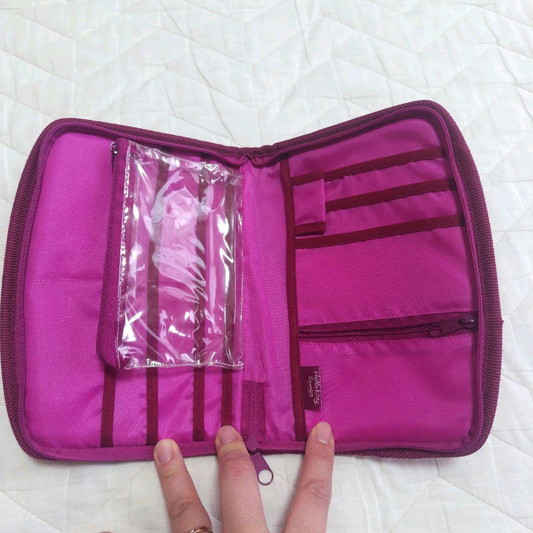 【ハローキティ / 母子手帳 マルチ ケース ヒョウ柄】平成 レトロ レア