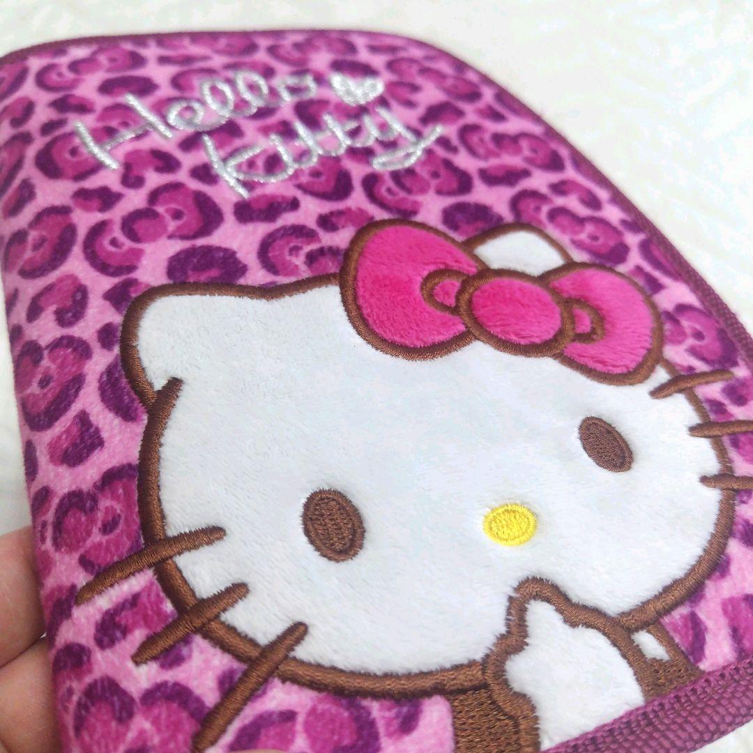 【ハローキティ / 母子手帳 マルチ ケース ヒョウ柄】平成 レトロ レア
