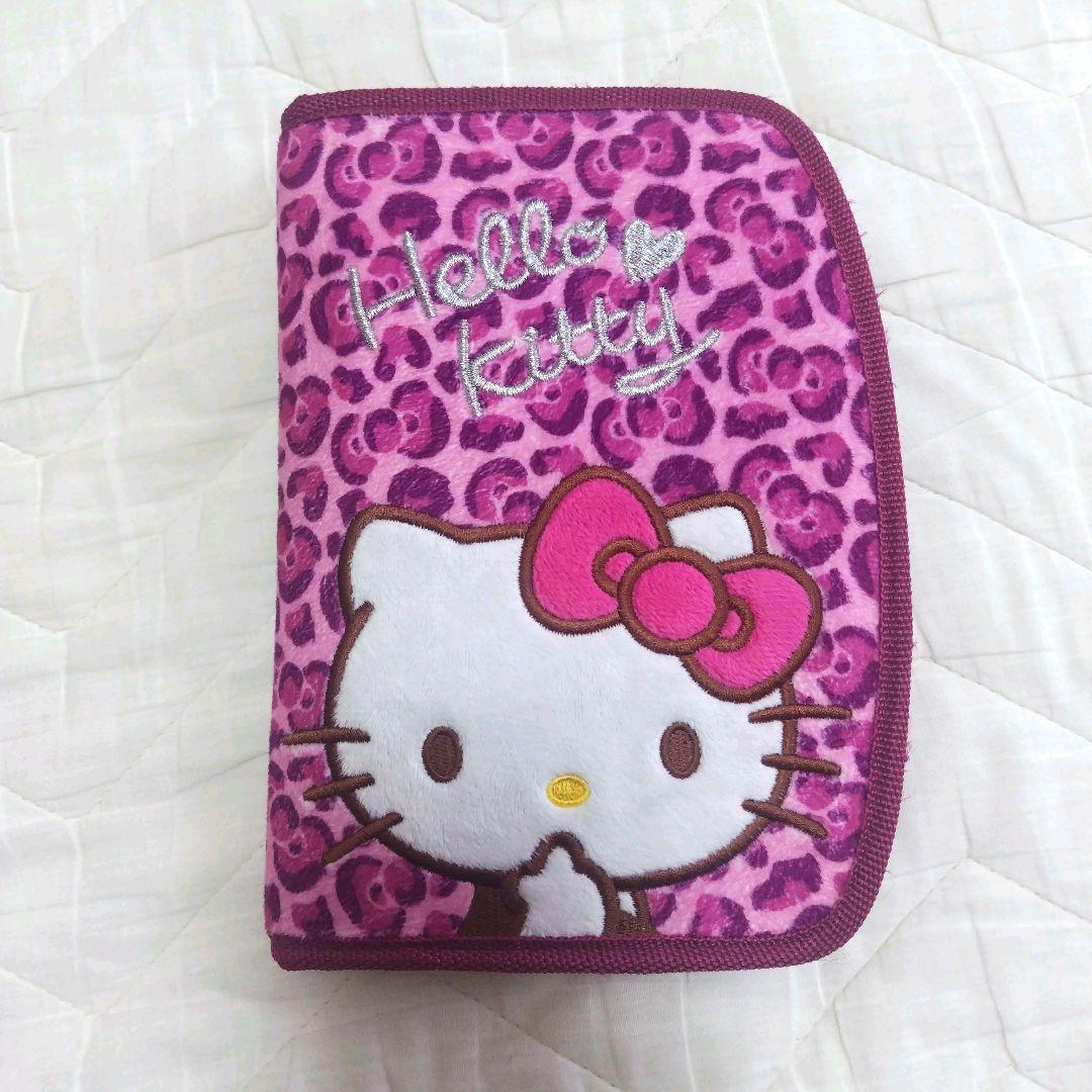 【ハローキティ / 母子手帳 マルチ ケース ヒョウ柄】平成 レトロ レア