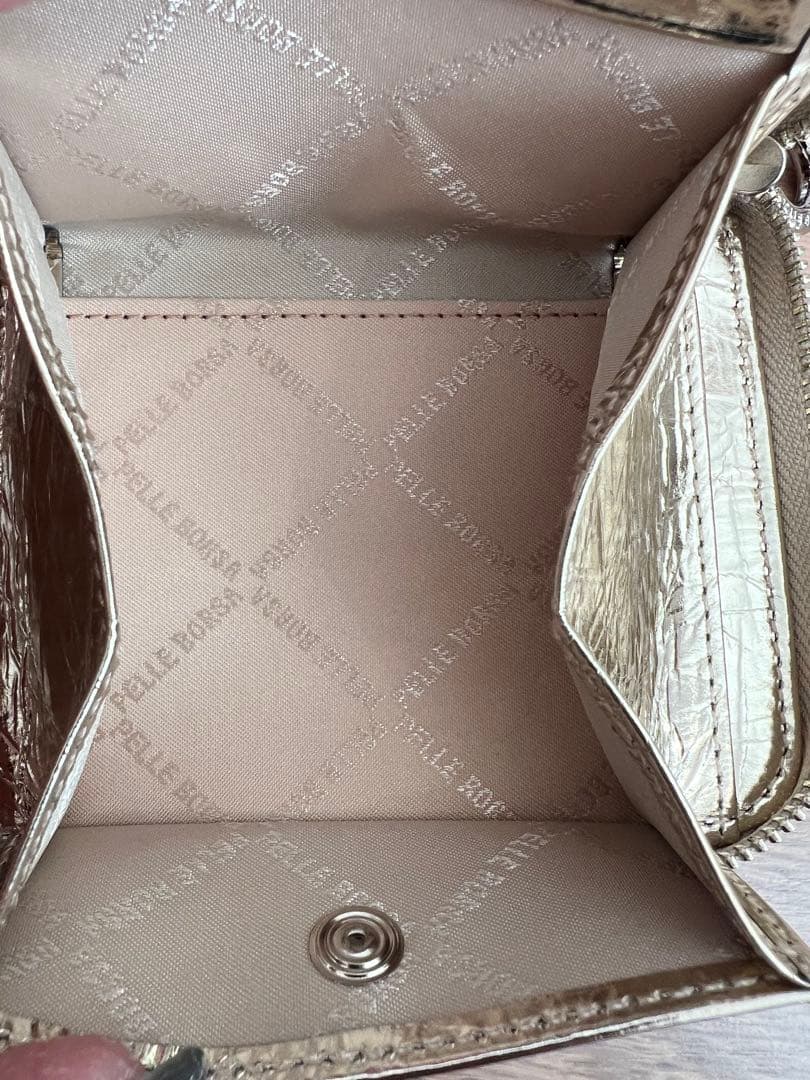 PELLE BORSA L字ファスナー　ミニ財布