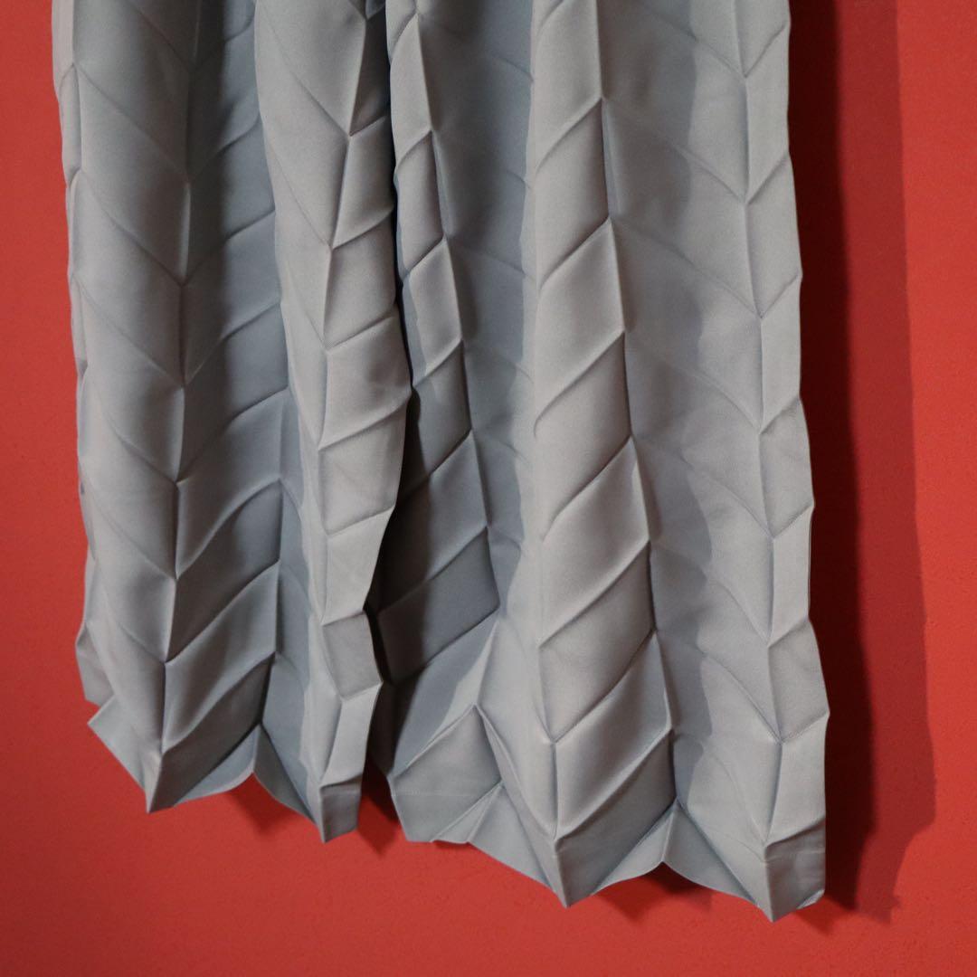 【新品タグ付き】me ISSEY MIYAKE プリーツ グレー ワイドパンツ
