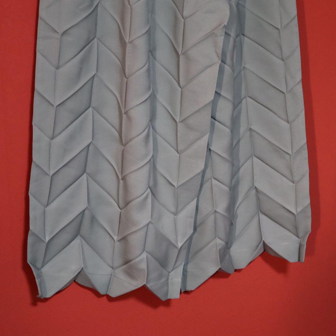 【新品タグ付き】me ISSEY MIYAKE プリーツ グレー ワイドパンツ