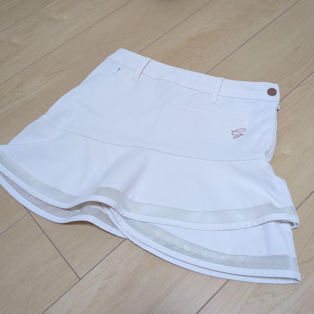 ★美品★DESCENTE　GOLFLUXEハイテンショントリコットフレアスカート