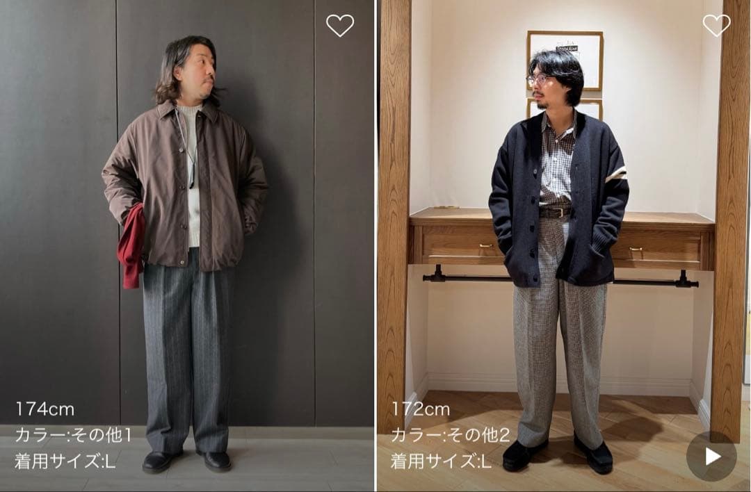 Steven Alanウール ストライプスラックス　グレー　トラウザーズ　M