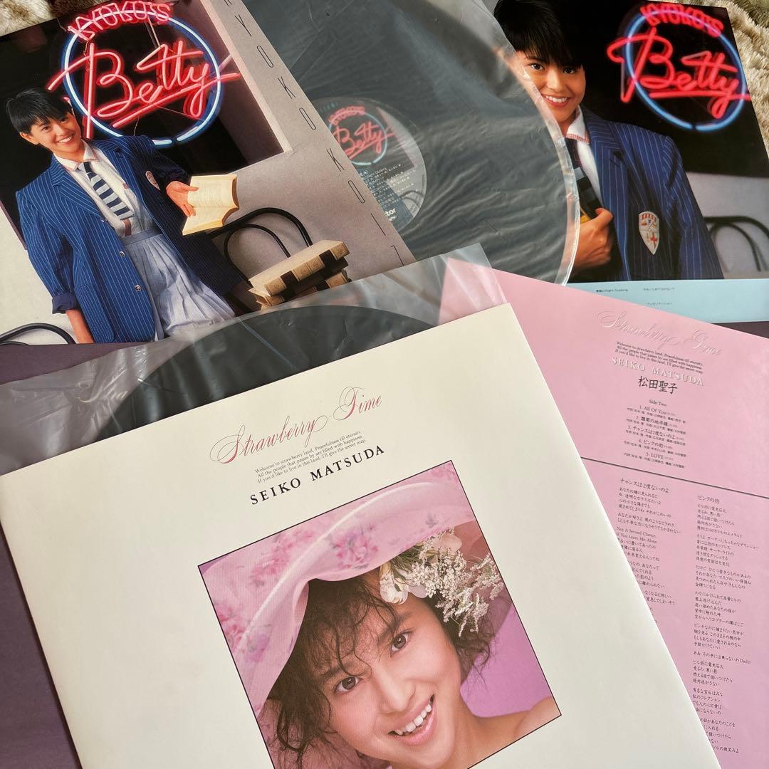 80年代アイドル／松田聖子／河合奈保子／中森明菜／小泉今日子／レコード／美盤