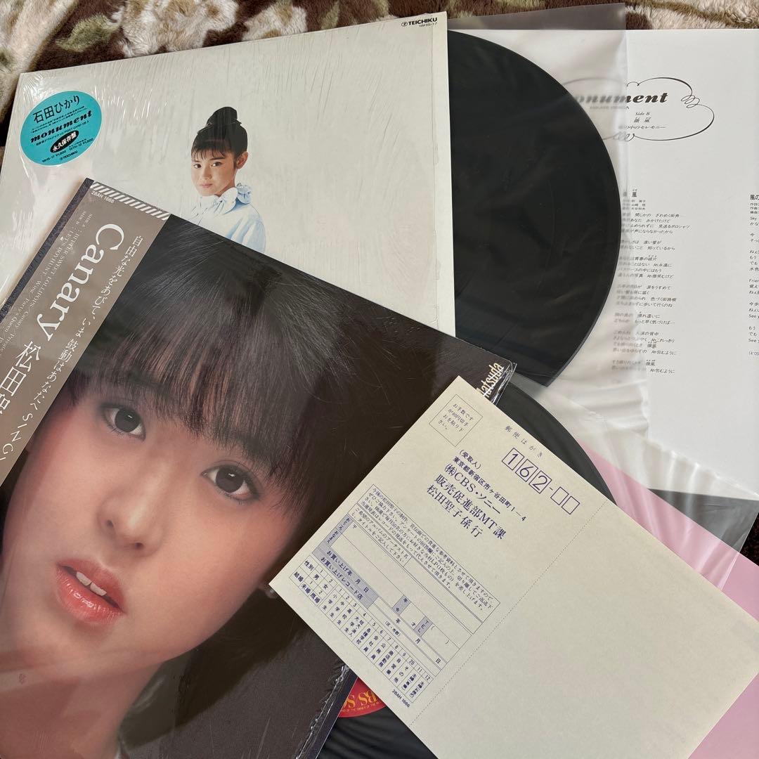 80年代アイドル／松田聖子／河合奈保子／中森明菜／小泉今日子／レコード／美盤