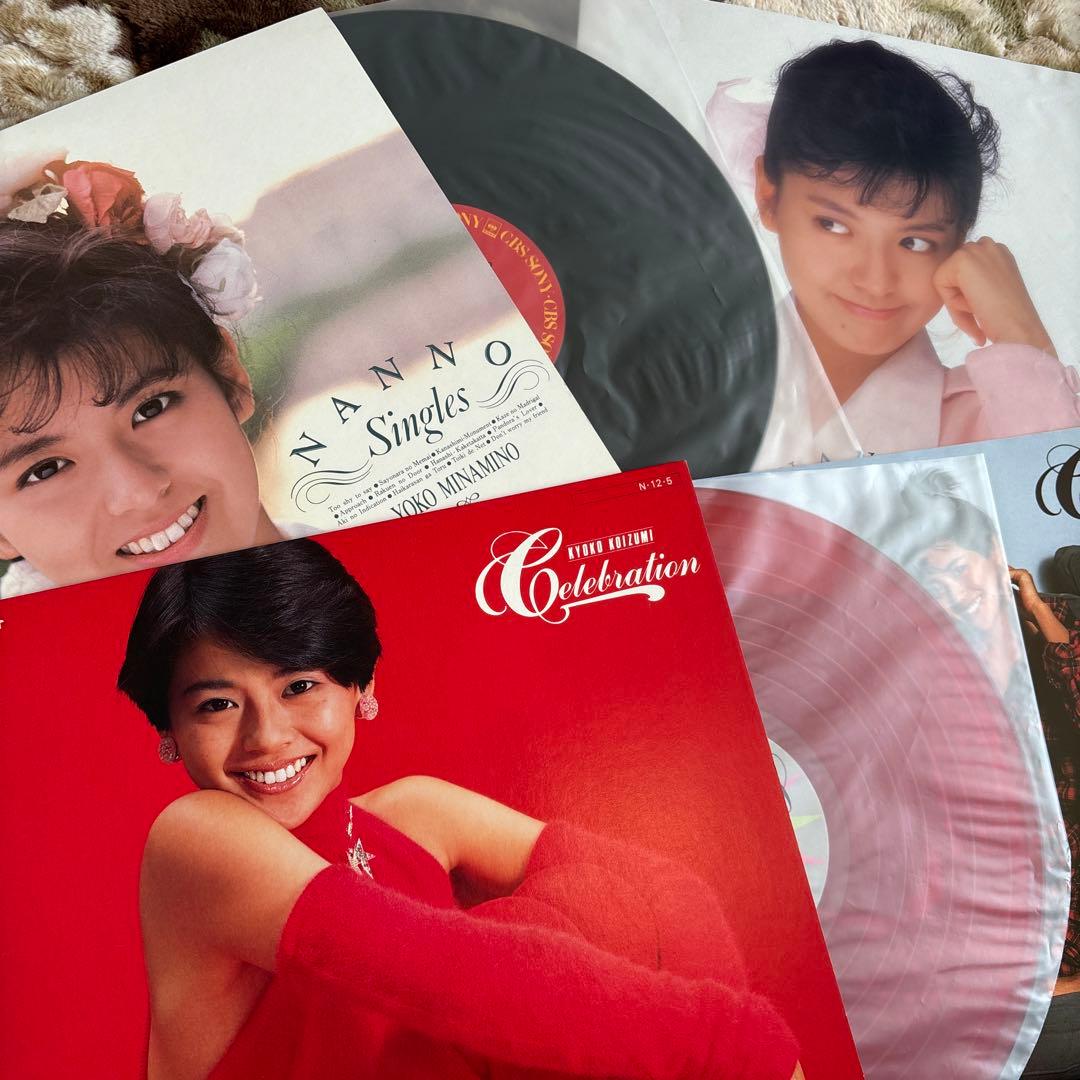 80年代アイドル／松田聖子／河合奈保子／中森明菜／小泉今日子／レコード／美盤
