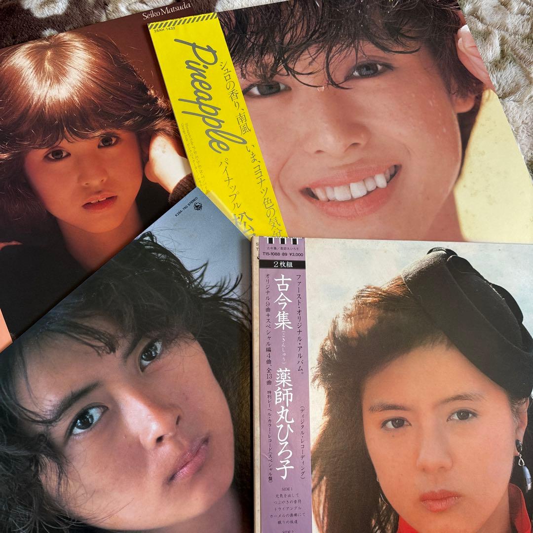 80年代アイドル／松田聖子／河合奈保子／中森明菜／小泉今日子／レコード／美盤