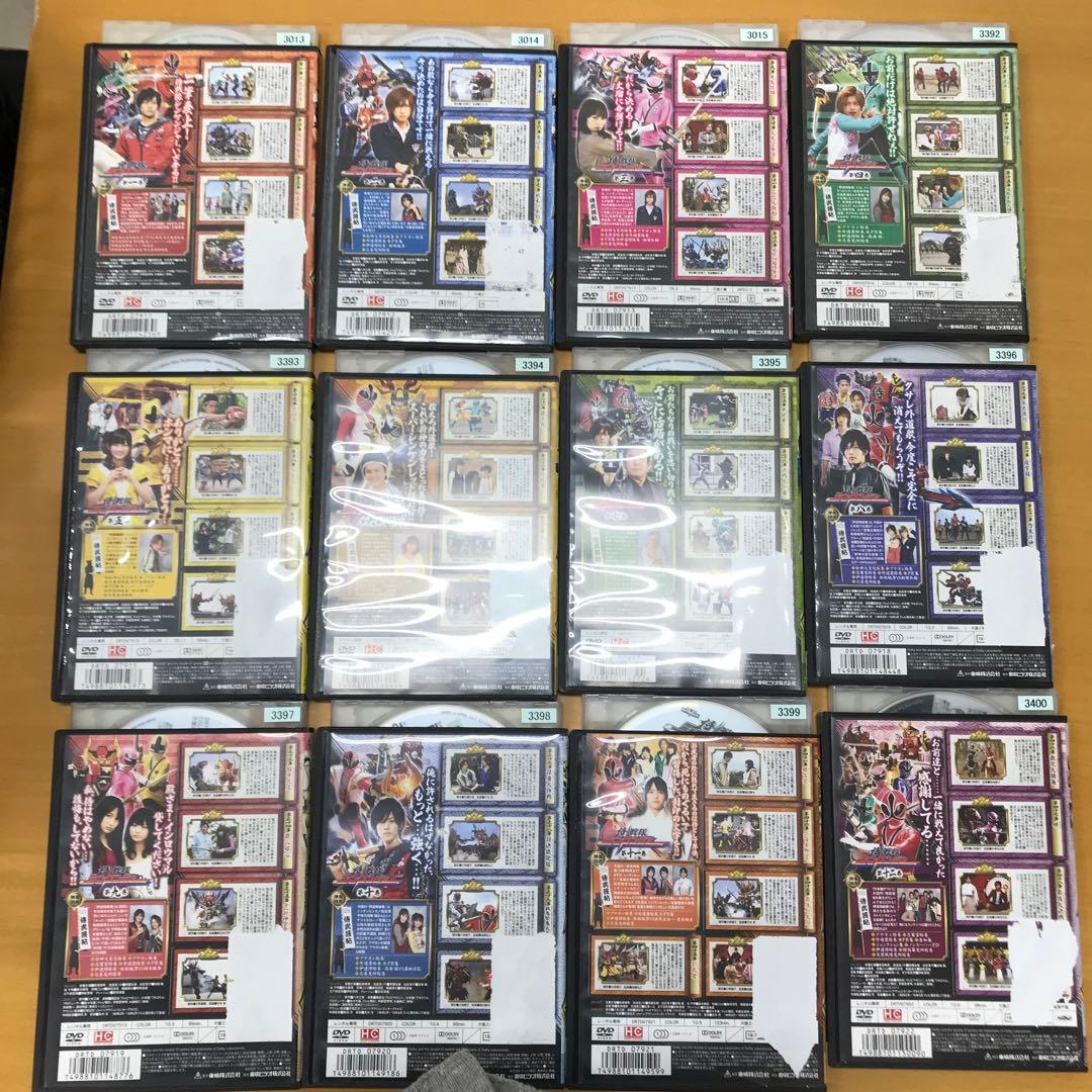 【レンタル落ち】侍戦隊シンケンジャー全12巻