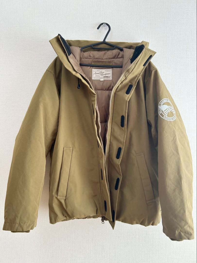 AVIREX フード付きミリタリージャケット L