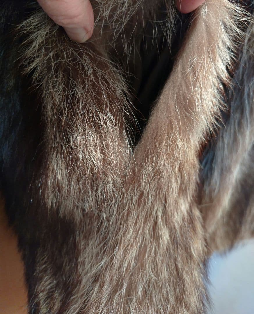 美品【Lake Fur】フォックス毛皮コート　11号