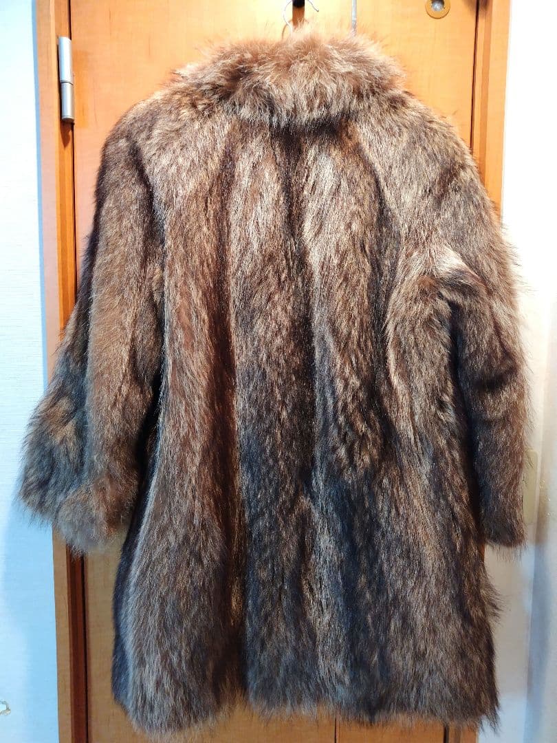 美品【Lake Fur】フォックス毛皮コート　11号
