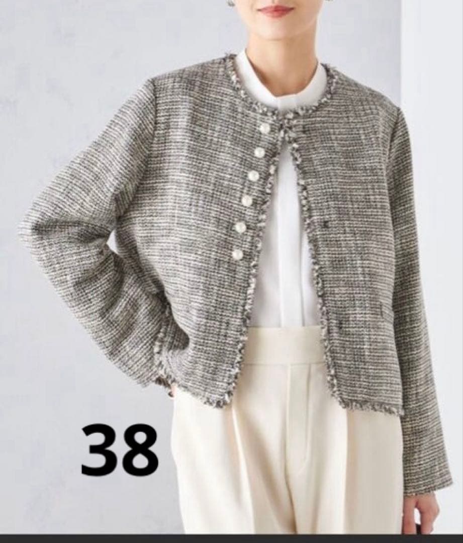 ち*ー様 シップスツイードノーカラージャケット〈セレモニー対応可〉
