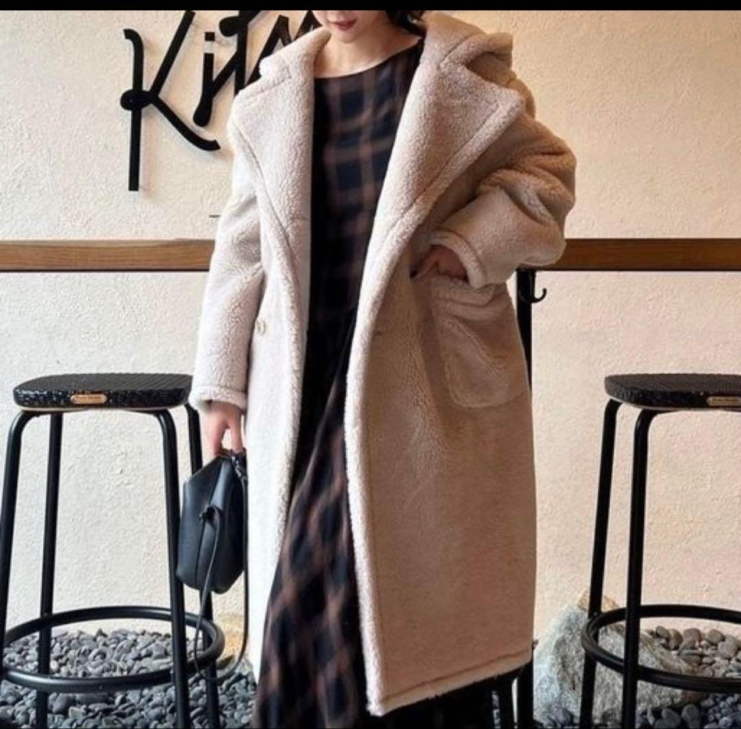 Her lip to ボアコート♡エクリュ♡テディコート