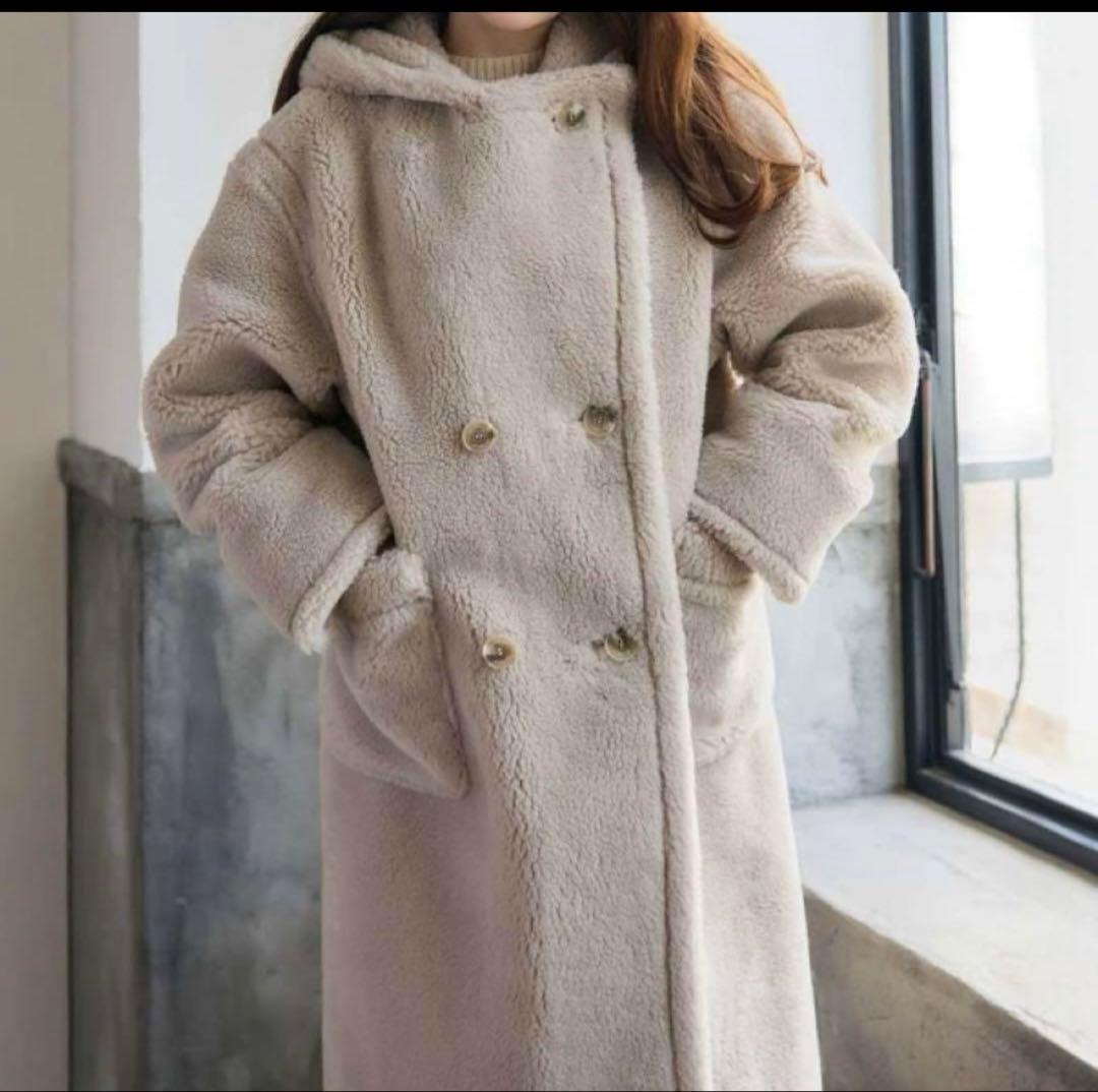 Her lip to ボアコート♡エクリュ♡テディコート