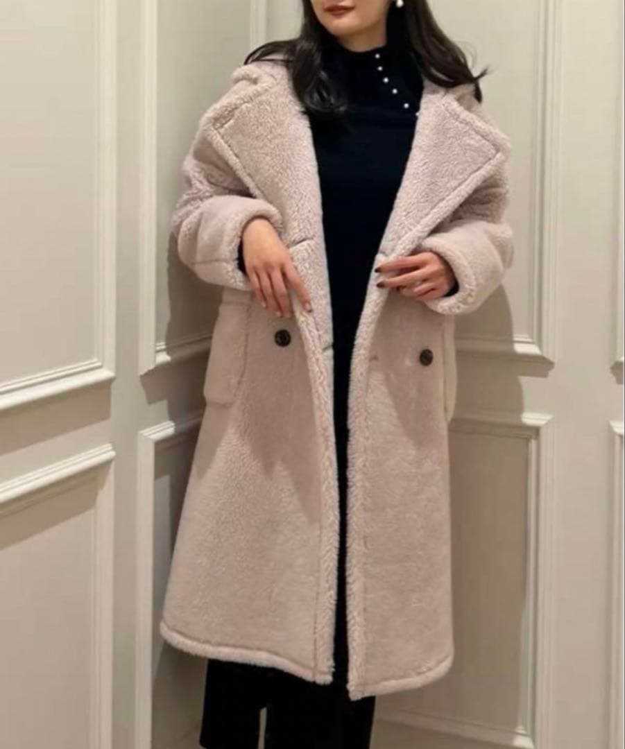 Her lip to ボアコート♡エクリュ♡テディコート