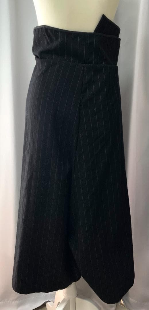 COMME des GARÇONS　ラメ入りウールの巻きサルエルパンツ