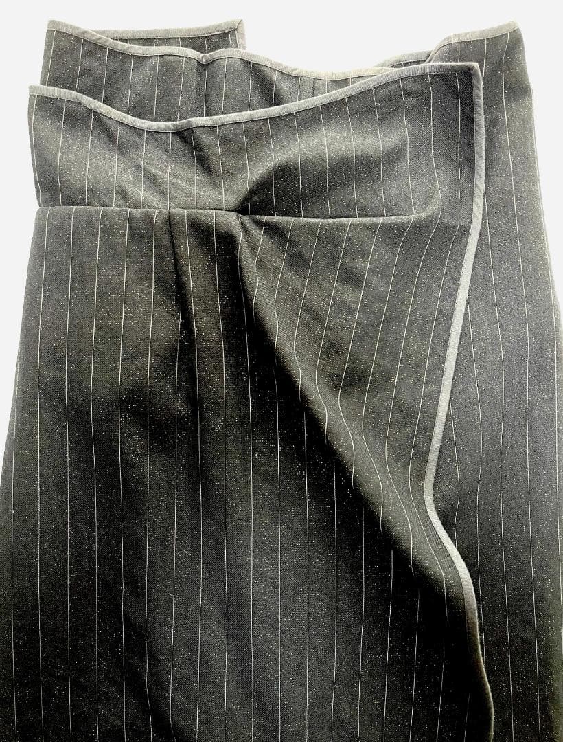 COMME des GARÇONS　ラメ入りウールの巻きサルエルパンツ