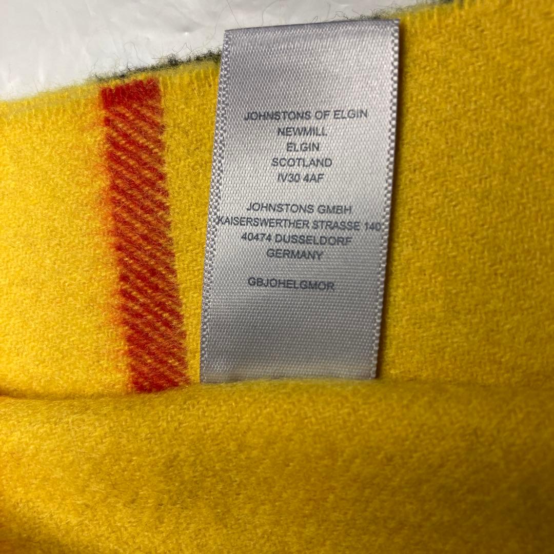 新品 ジョンストンズ カシミヤ100％ 大判ストール マクラウドオブルイス