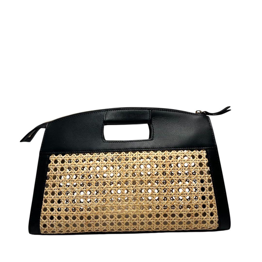 【美品】PELLICO/ペリーコ/レザー切り替え/カゴバッグ/クラッチバッグ