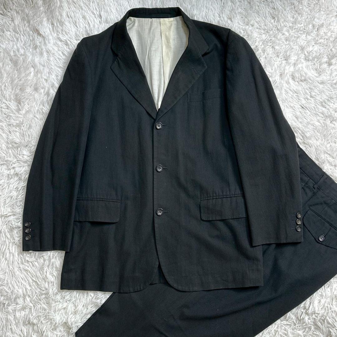 コムデギャルソンオム 田中オム セットアップ スーツ 黒の衝撃 ブラック 90s