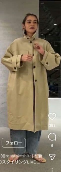 カレンソロジー　ステンカラーコート