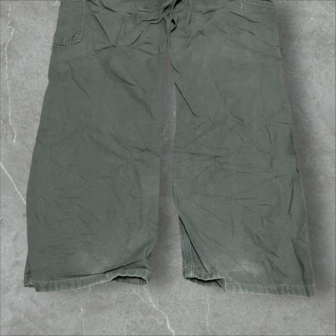 バ*中様 carhartt ダック ペインターパンツ ルーズフィット　モスグリー