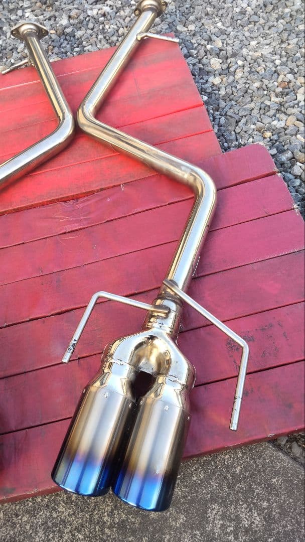 220クラウン2.0RS　センスブランドストレートデュアルマフラー