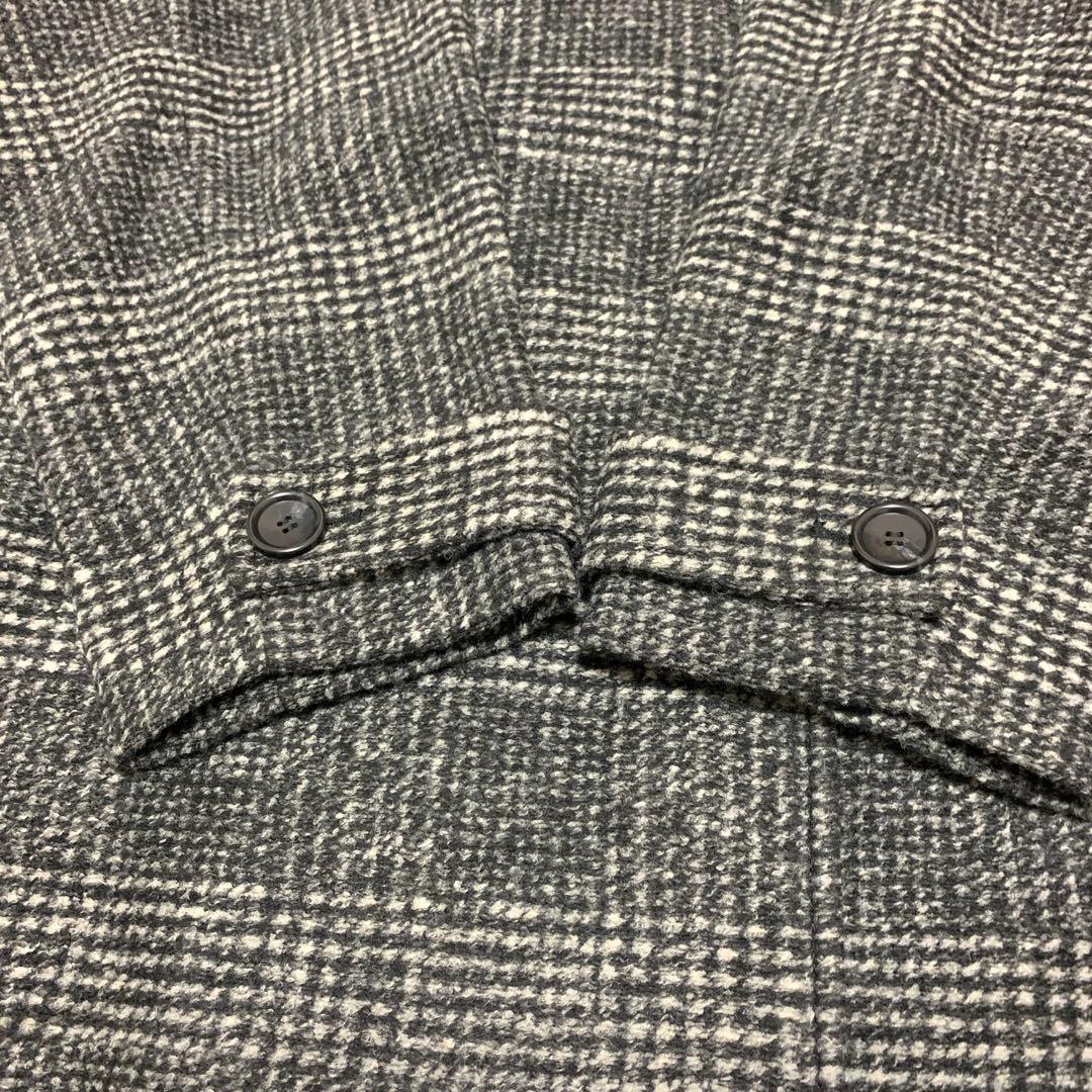 【新品タグ付き】スピックアンドスパン Wスライバーチェックハーフコート M