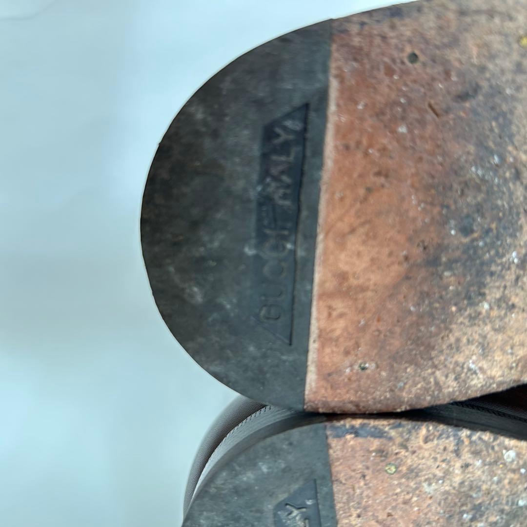 【箱付袋付】GUCCI ブラウンレザー ローファー　靴　42E ホースビット