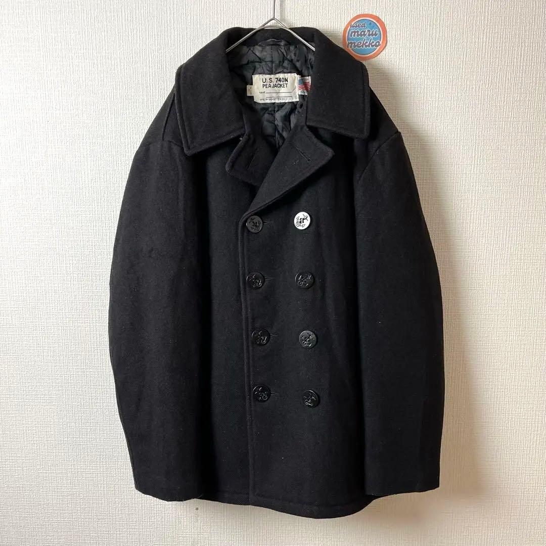 582 shcott ショット　ピーコート　ウール　キルティング　46 3L