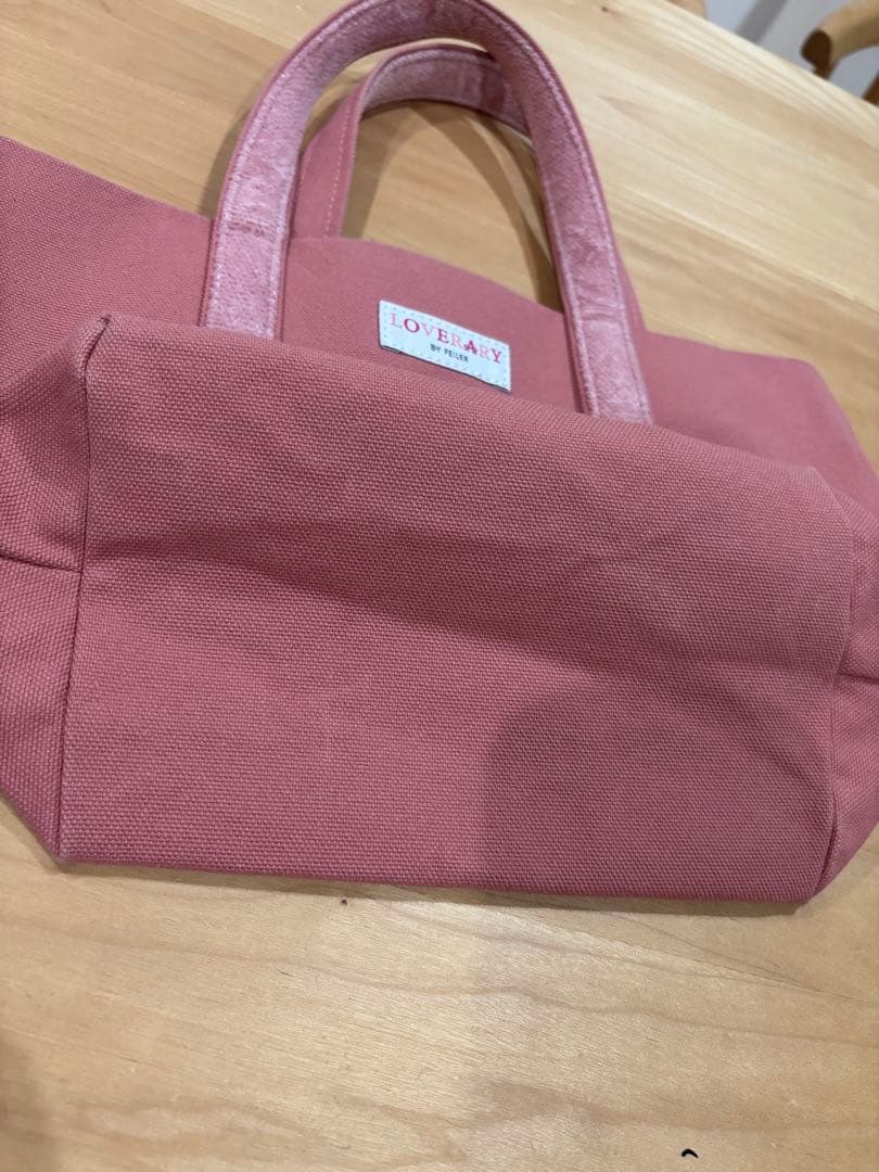 LOVERARY by FEILER オールドテディガール ワッペントートバッグ